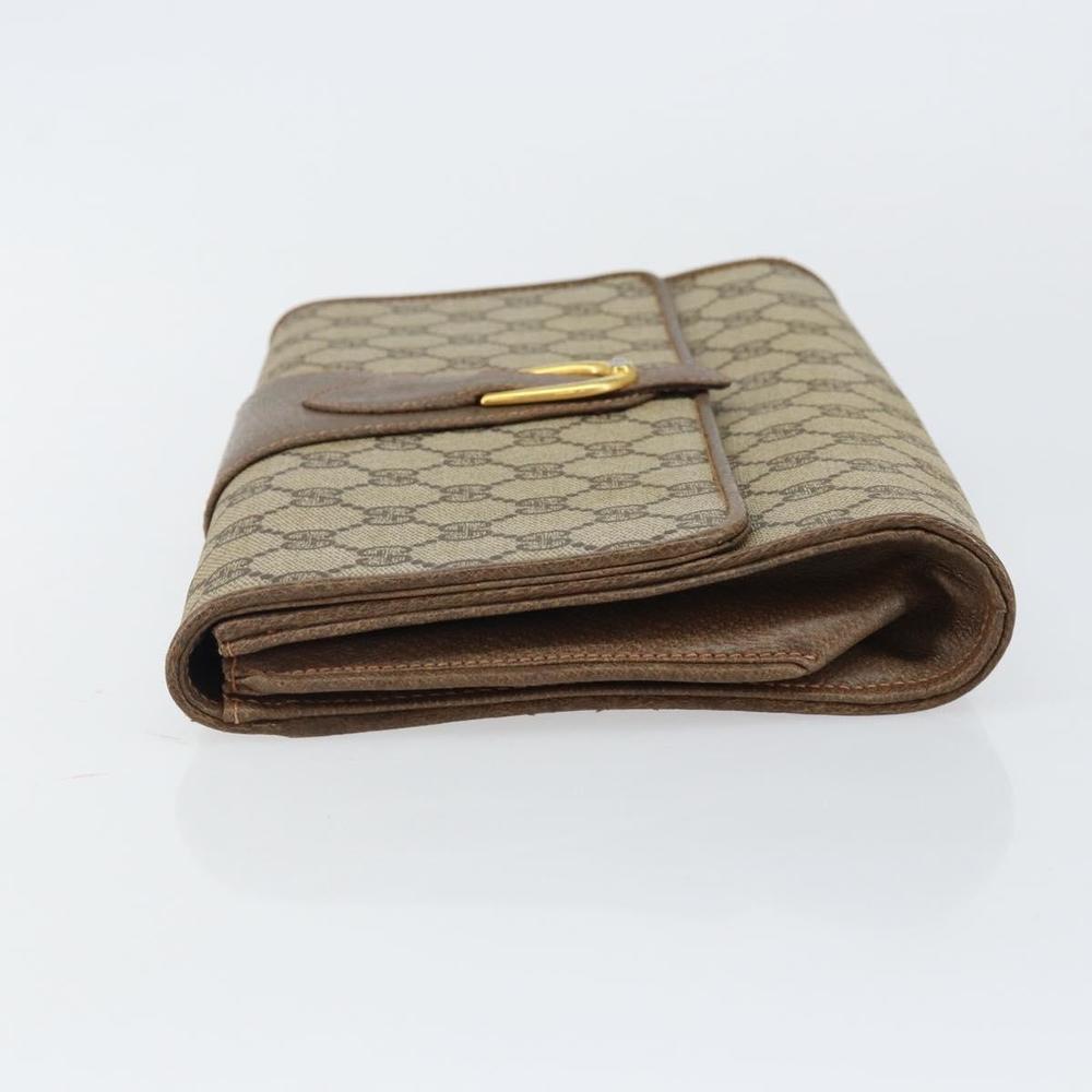 GUCCI GG Supreme Clutch Bag Beige Gold 89 02 050 Auth bs29617 - Picture 4 of 16